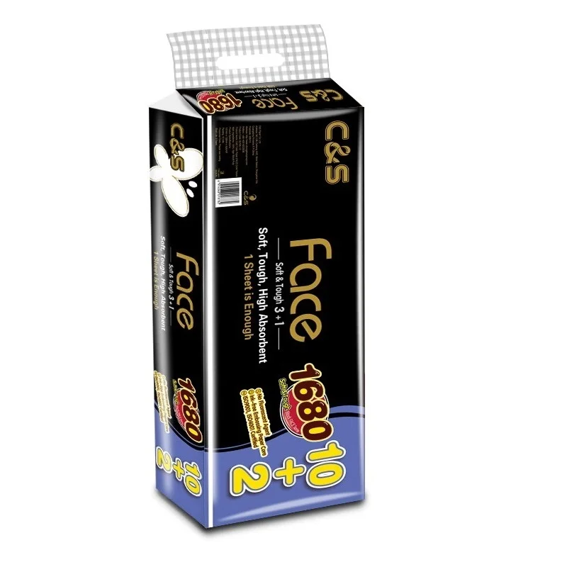 High Quality Black Face Series Strong Texture Toilet Tissue Paper Roll Tissue