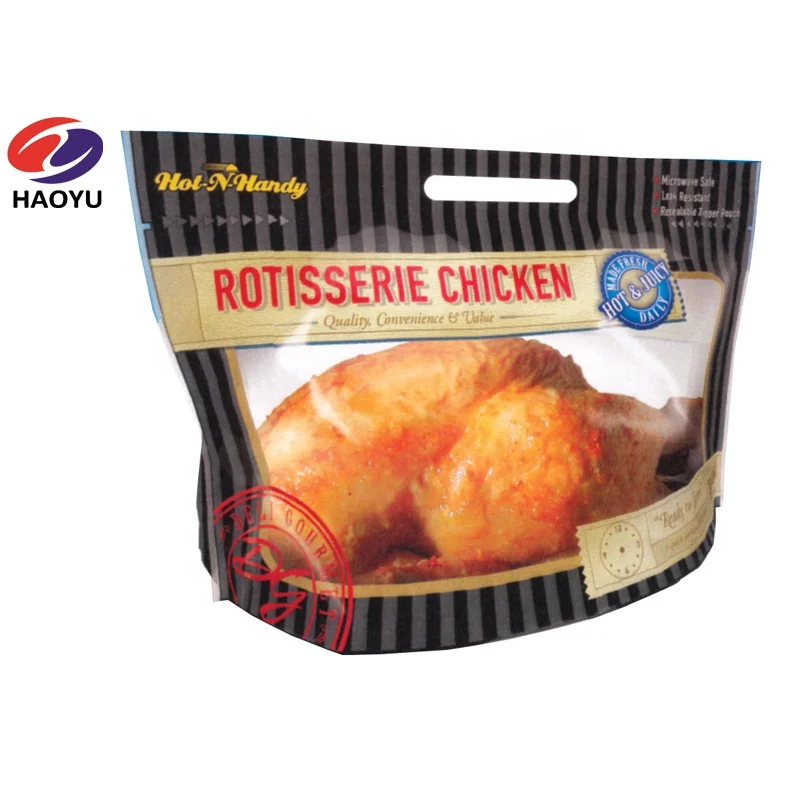 Qingdao laminated plastic hot roast chicken bag for Take away