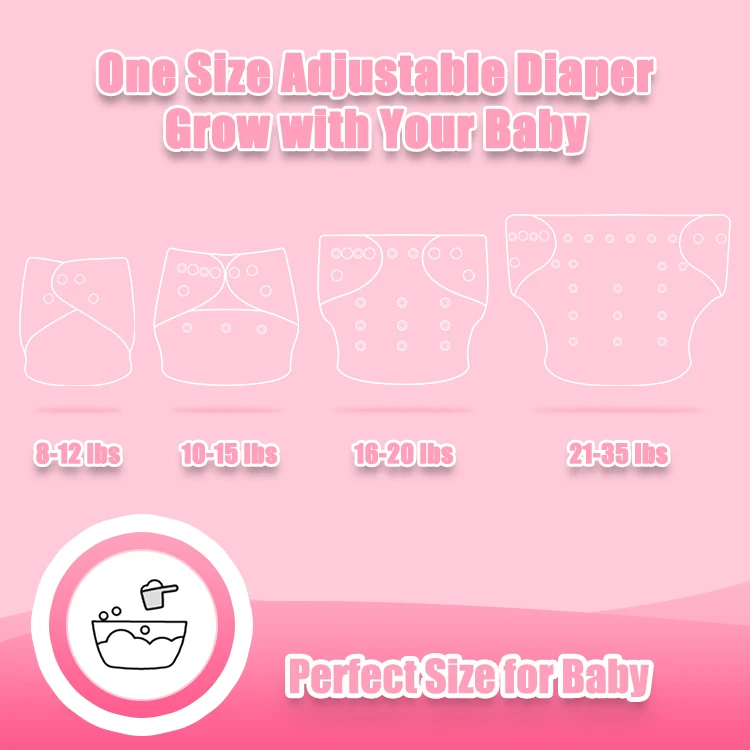 Famicheer washable reusable baby cloth diaper bamboo charcoal pocket cloth diaper with insert
