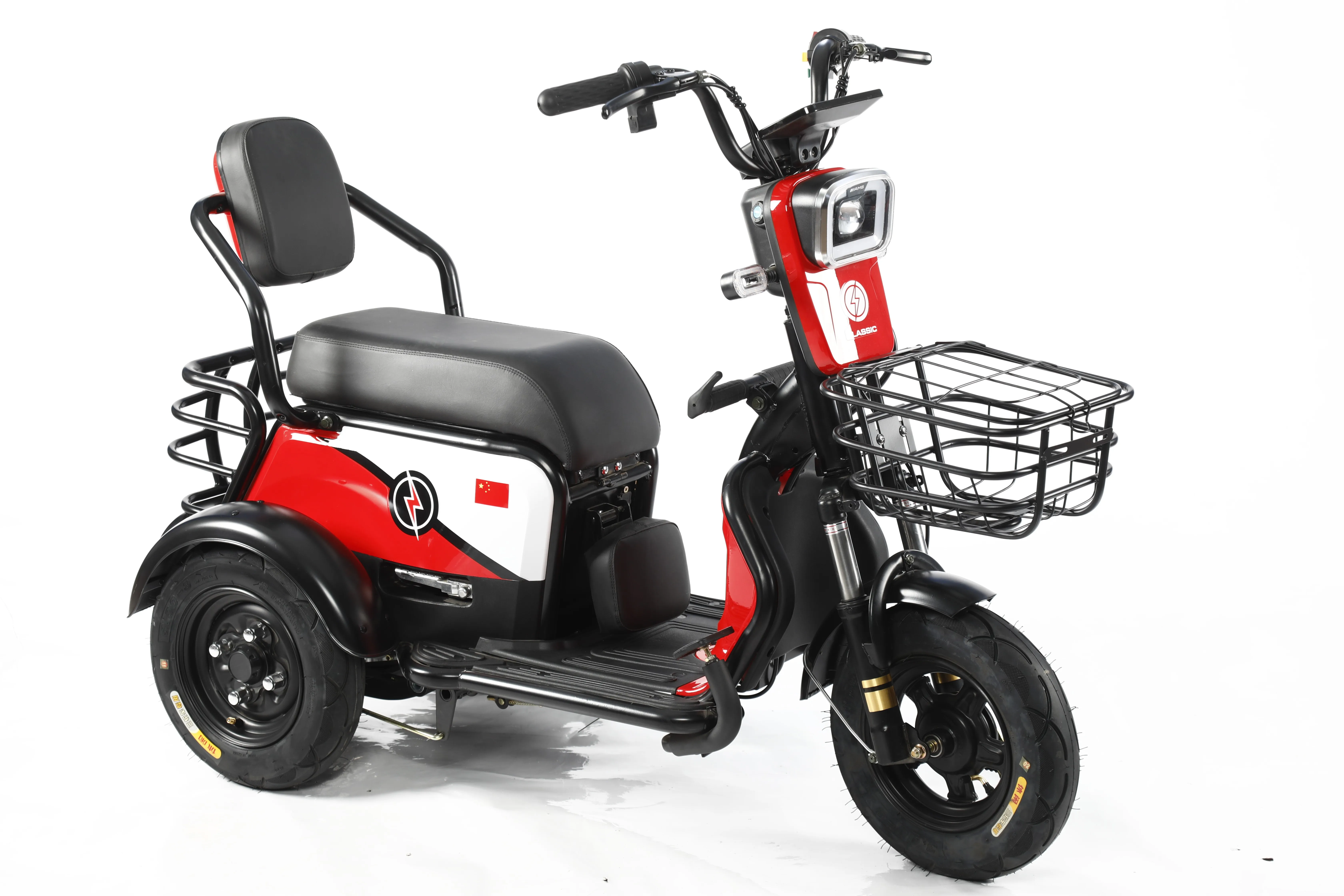 China Factory Small Size Scooter Electric Tricycle Electric Cargo Bike Family Electric Bike