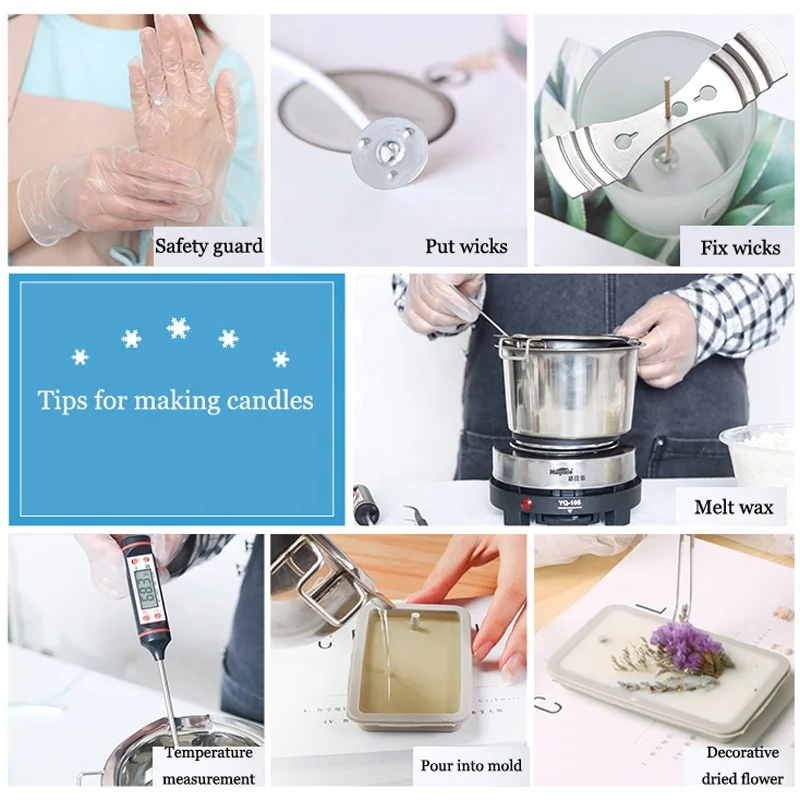 Eco Soya Pillar Candle Wholesale Soy Wax Candle Raw Material Natural Organic Soy Wax DIY Making