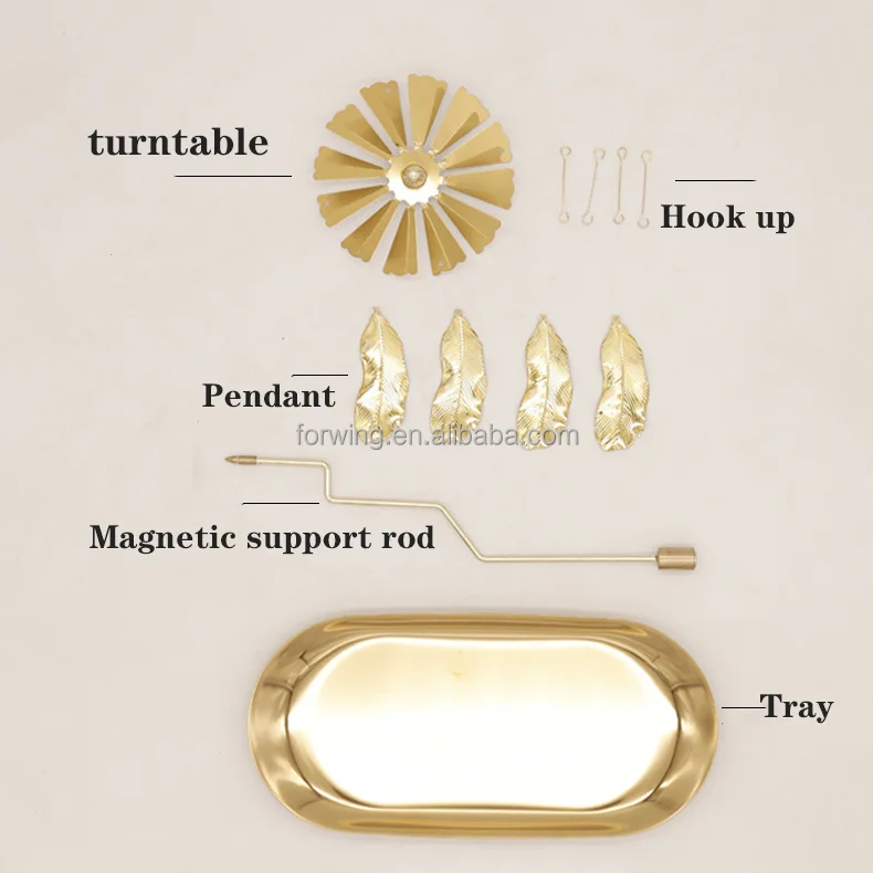 European Romantic Spin Windmill Glass Candleholder Luxury Rotary Light Ornaments for Christmas Table Decoration