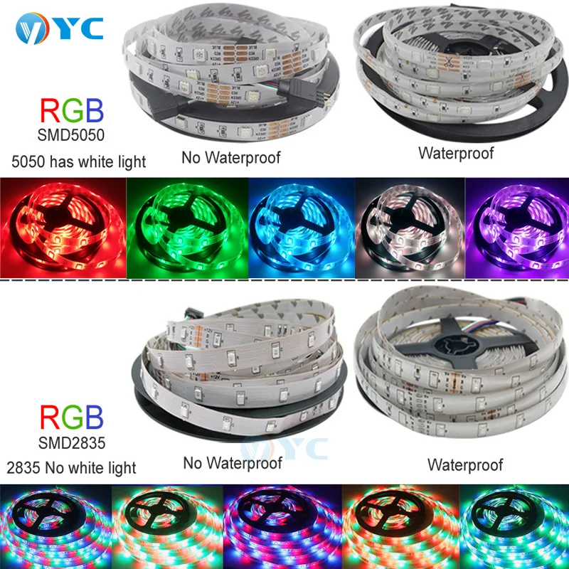  Комплект умной светодиодной ленты 5050 RGB 5 10 15 20 метров водонепроницаемая светодиодная лента Flexibl с пультом ДУ по Wi-Fi для домашнего