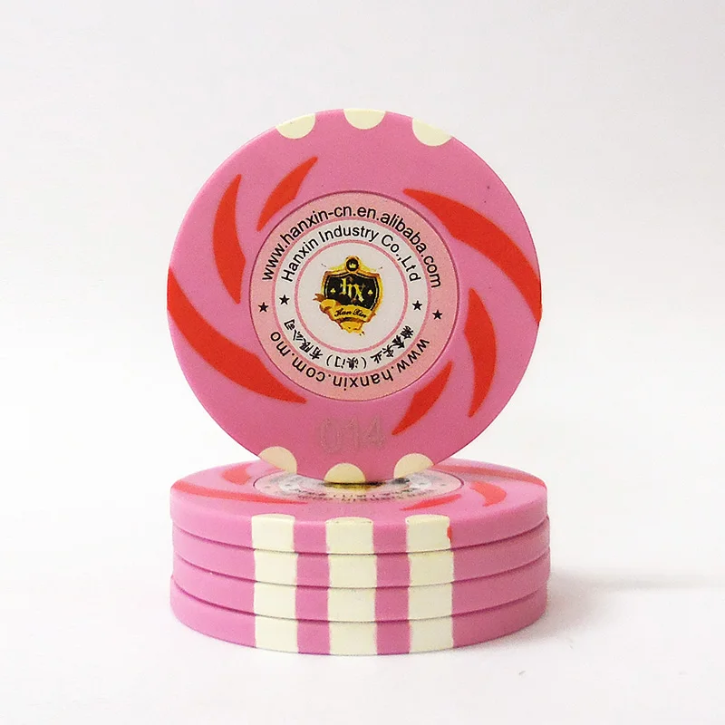 Fast Shipping Clay Poker Chips  45mm Custom Sticker Security Casino Chip