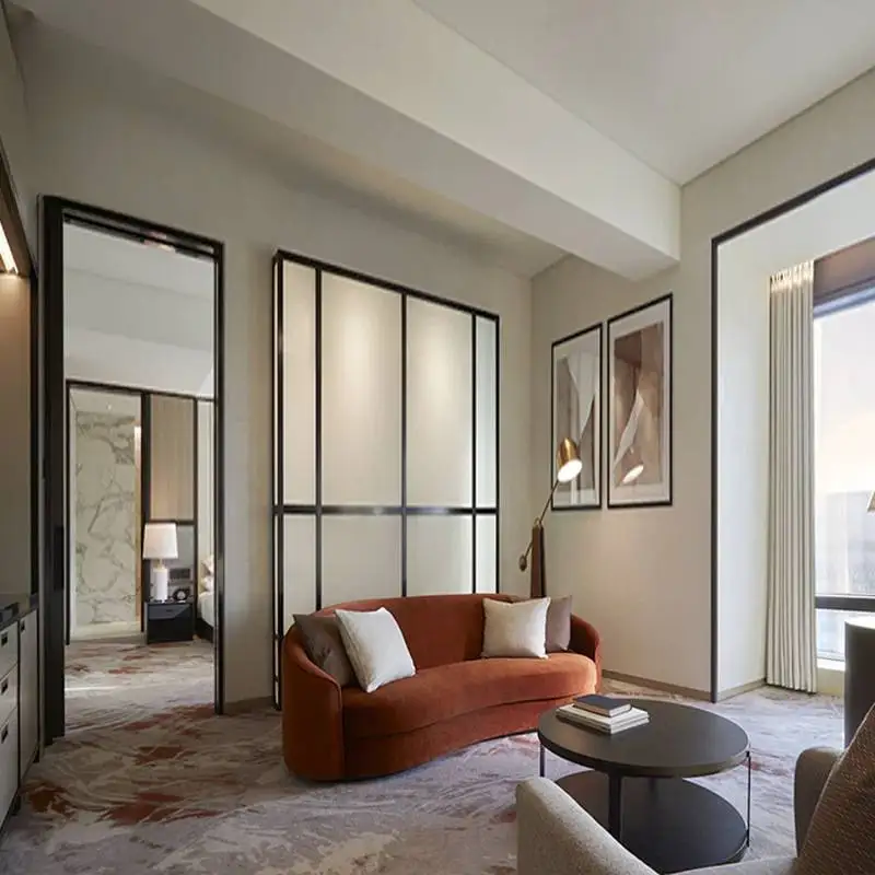 Hyatt Hotel Luxury Design Feather Fabric Upholstered Hotel Furniture Manufacturer
