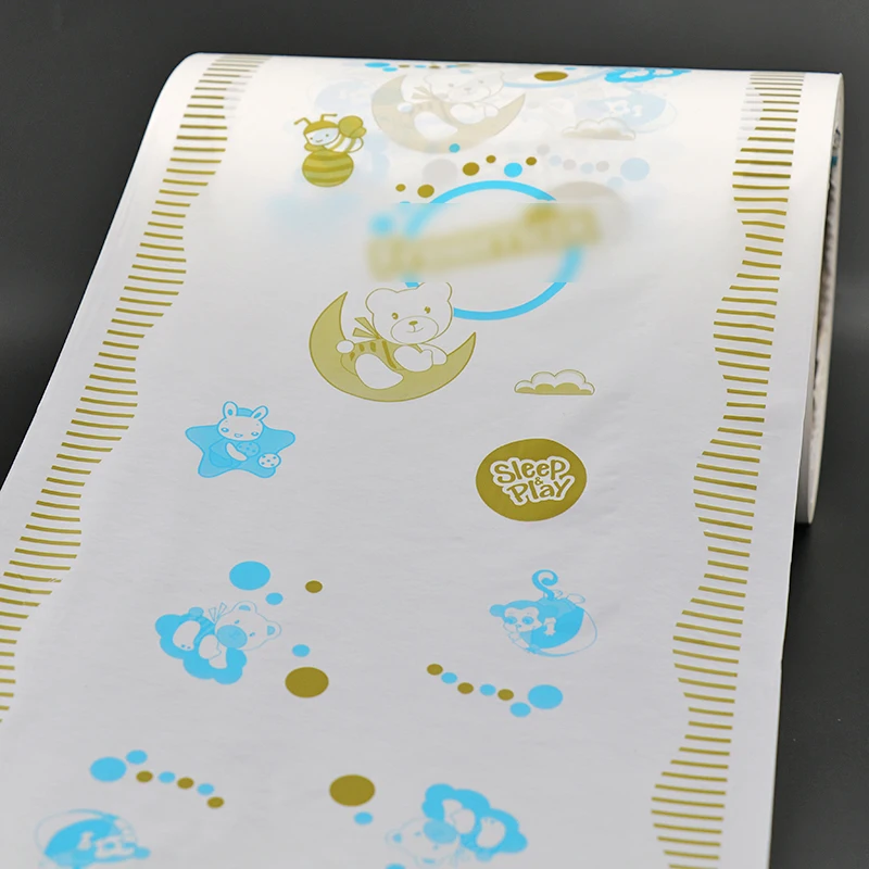 Детский одноразовый нетканый подгузник, сырье, Sms, эластичный нетканый подгузник, сырье для одноразовых подгузников