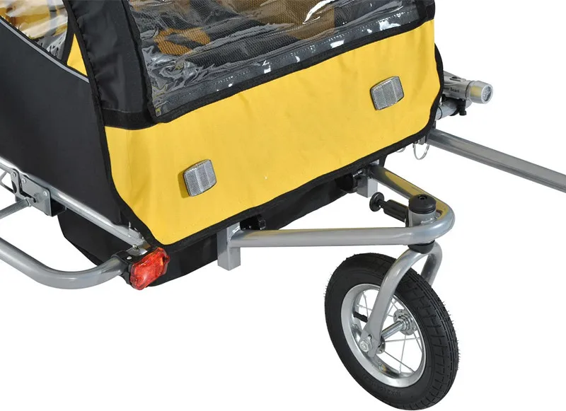 Собака велосипедный прицеп 2-в-1 домашнее животное коляска корзина для велосипеда вагон грузовой перевозчик крепления