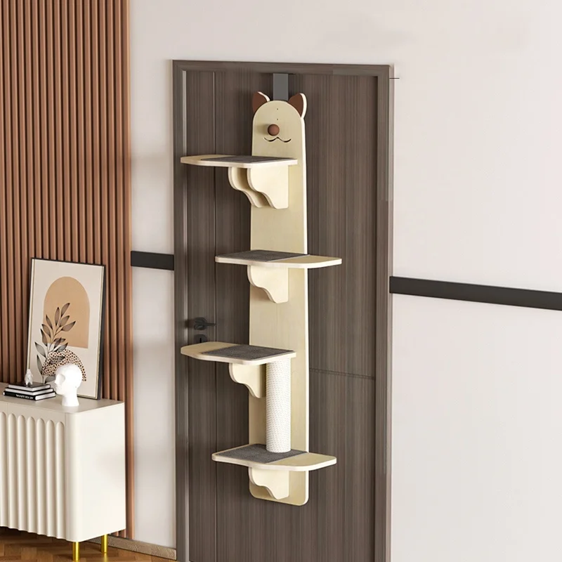 cat scratcher climbing frame cat wall mounted cat climbing ladder wood stairs