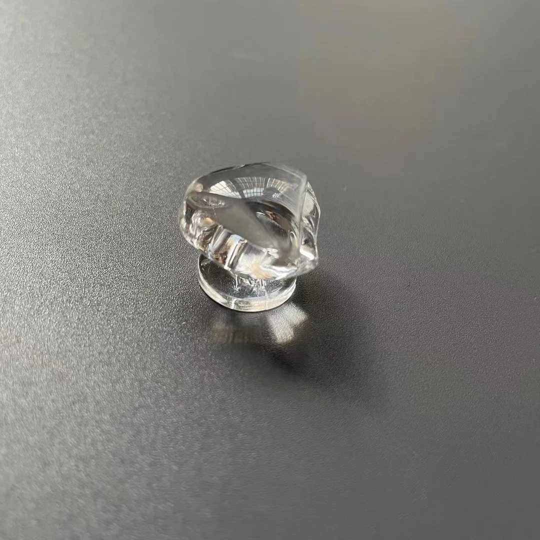 Small Jewelry Box Knob Handle  Clear Acrylic Plastic Cabinet Drawer Knobs Clear Acrylic Triangle Shape Knob