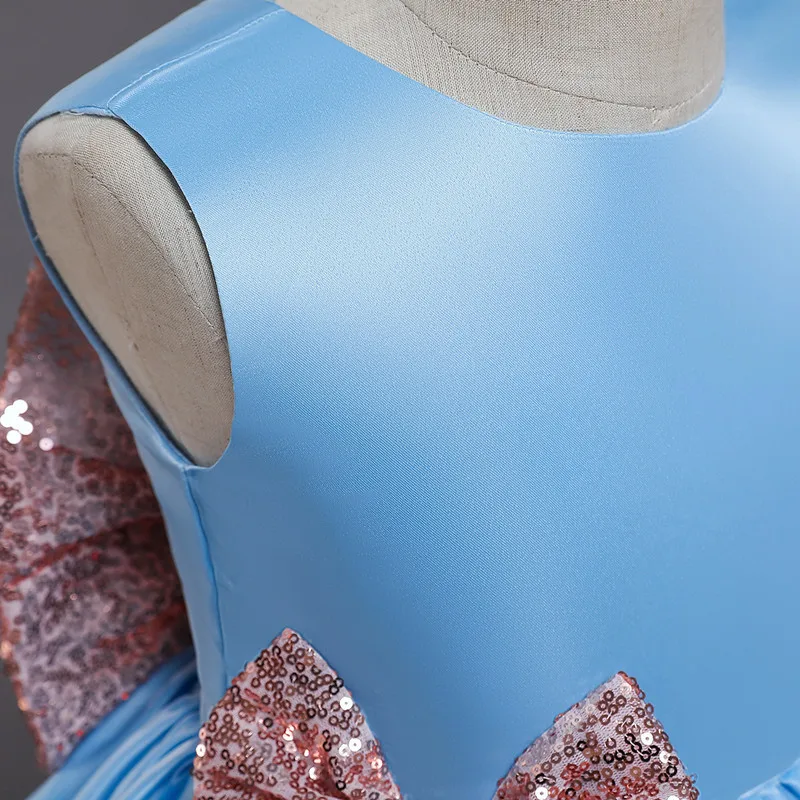 QZ243 Amazon Europe and America baby birthday dress girls puffy princess cake dress toddler girl birthday party dress