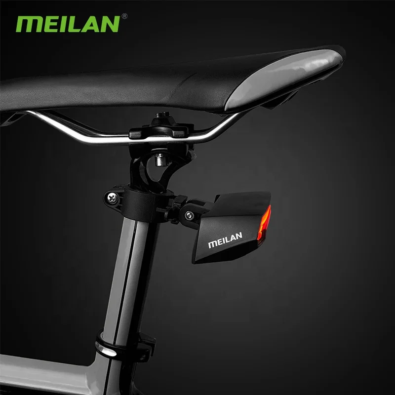 Meilan X5 Smart bicycle brake stop lamp wireless Smart Safety bicycle cornering lamp bike turn signal light