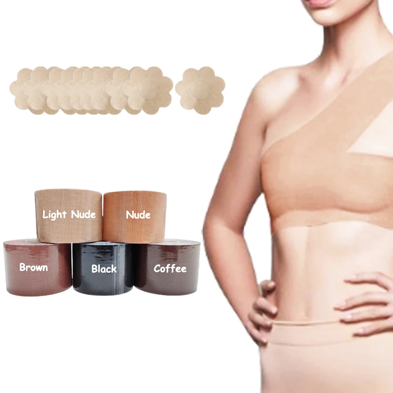 Roll Invisible Silicone Cover Waterproof Self Adhesive Push Up Bra Lifter Booby Body Nipple Breast Lift Boob Tape