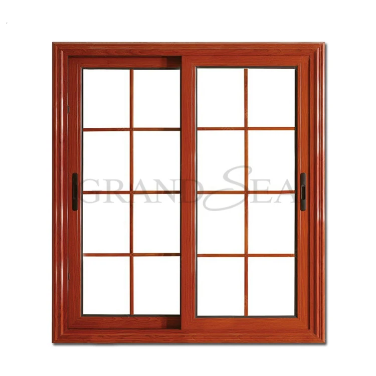 Turkey Style Waterproof Wooden Window Design Aluminum Window With Grill Design