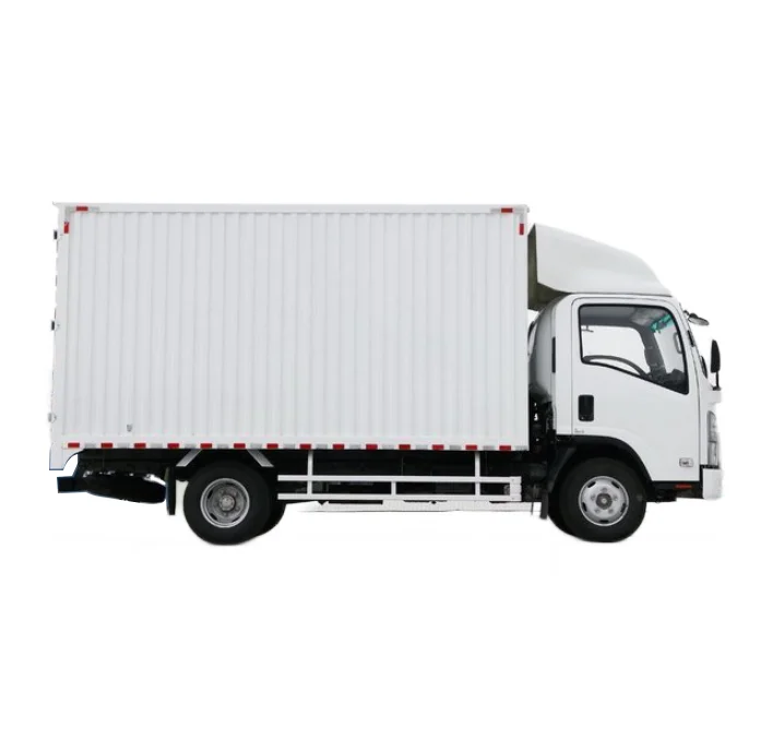 Isuzu 4x2 elf van truck 4 tons 4.5 tons single cab cargo box