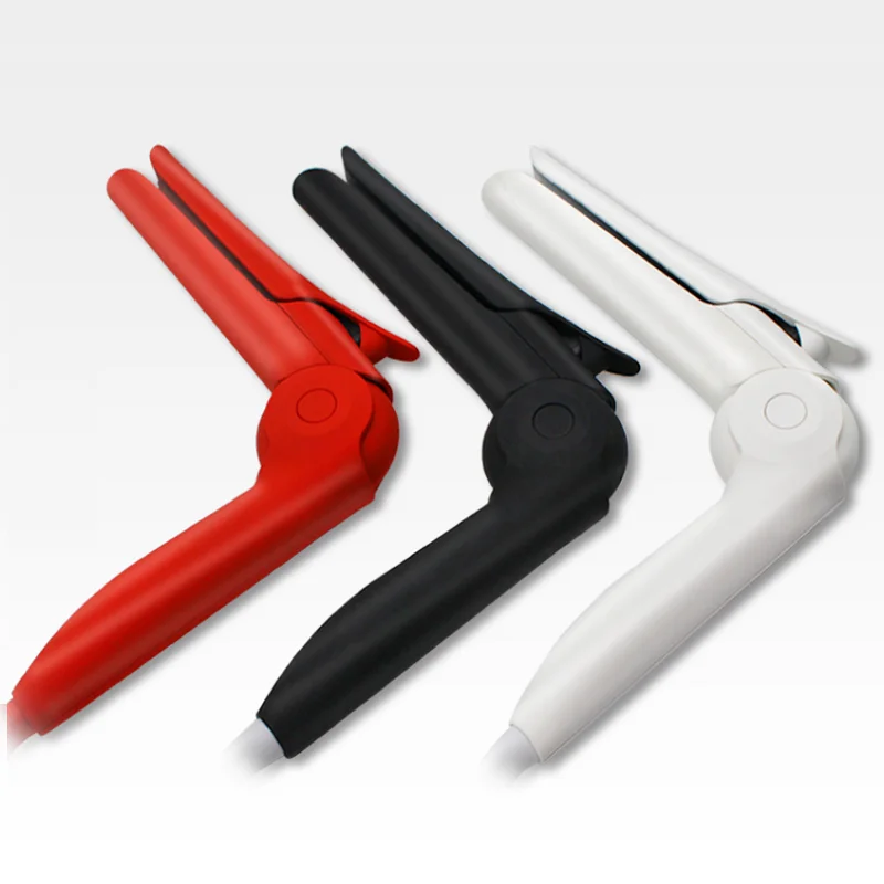 
Ceramic or aluminum plates 2 in 1 hair straightener and curling iron with swivel power cord 