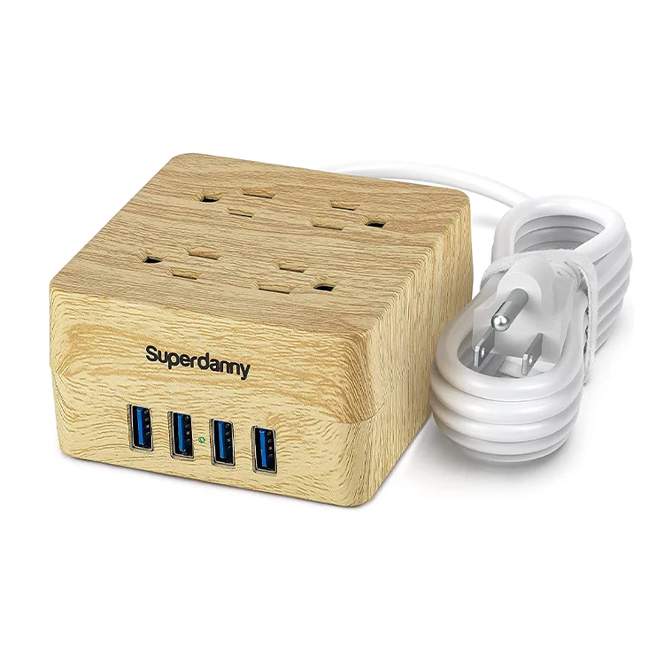 Лидер продаж, удлинитель для штепсельных вилок разных цветов с 4 usb-разъемами