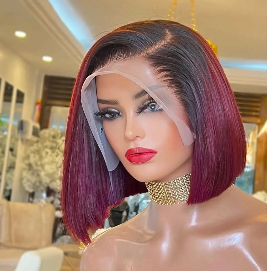 Cheveux Humain Perruques-naturel Glueless Bob Wigs Lace Front Pixie Cut Hd Lace Wig Straight Lace Frontal Virgin Human Hair Wigs