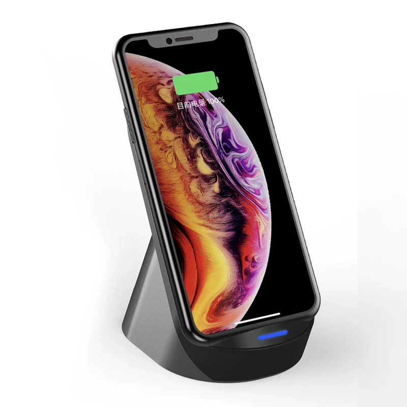 3 in 1 Smart QI Certified Vertical Wireless Charger Stand for 15W Fast Wireless Charging Stations