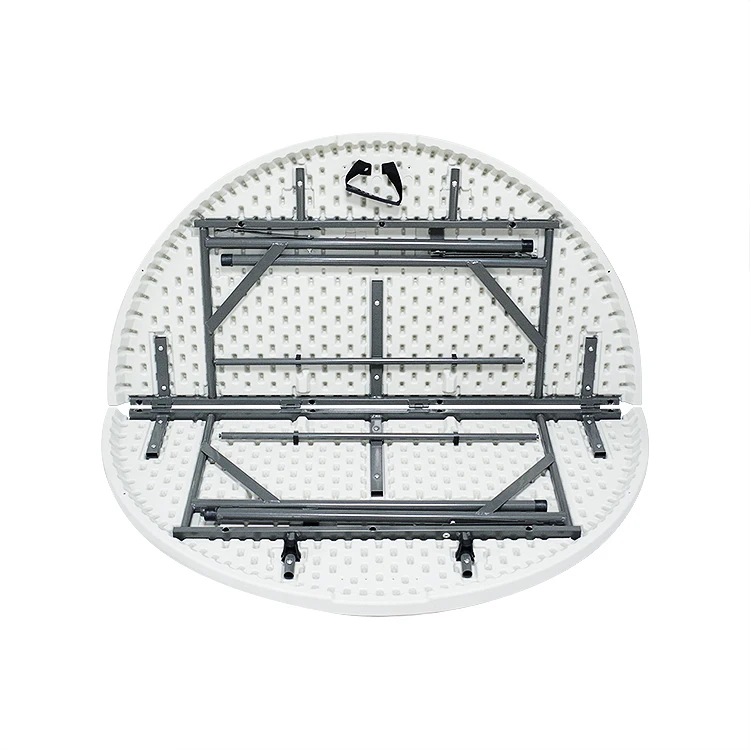 Hotsale 10 People Outdoor Banquet 4ft White Folding Round Plastic Table Top For Wedding Party