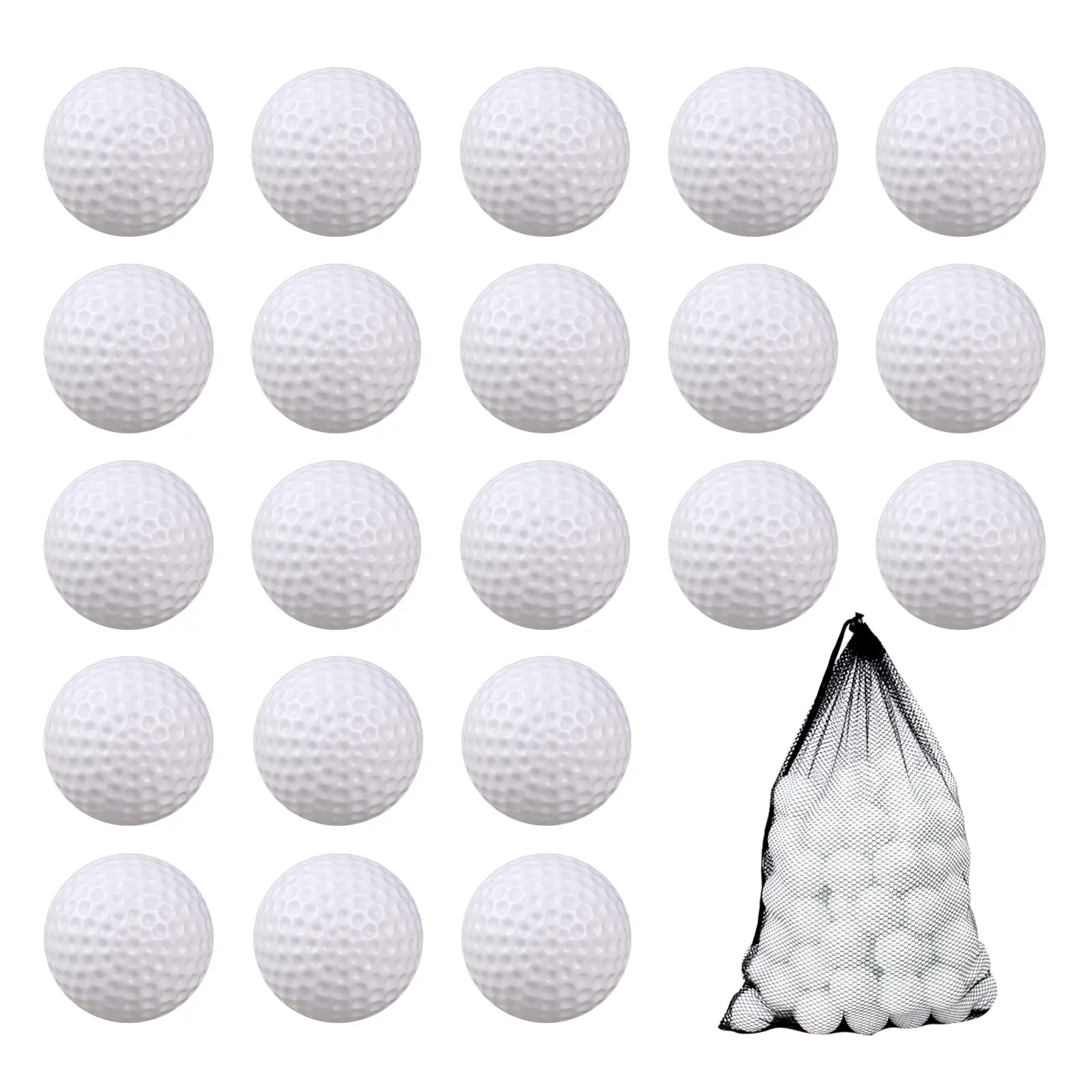 High Quality Custom Logo Golf Balls Color Plastic Rubber Surly Driving Range Golf Balls for Golf Course