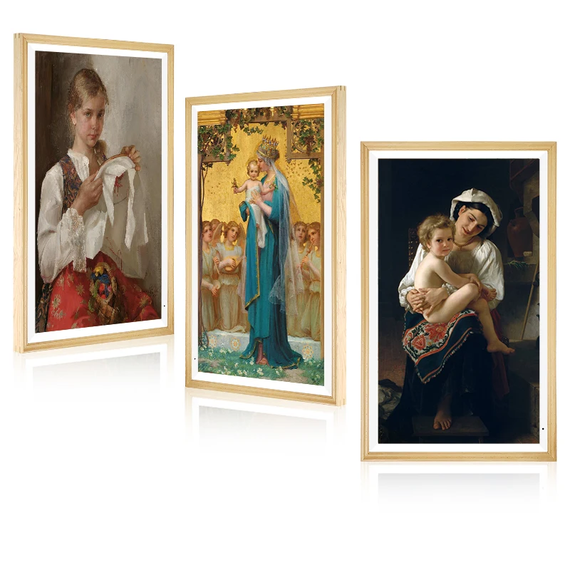 Современная цифровая художественная рамка NFT 32 дюйма, android 9,0 os, фото дисплей, цифровая фоторамка с широким углом обзора