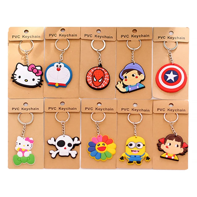 Custom Logo Promotion PVC Popular Embossed logo keychain soft pvc keychain 3d pvc rubber personalized keychain