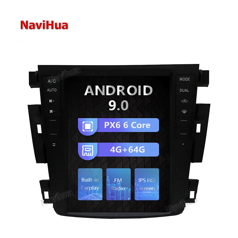 NaviHua Tesla Style Vertical Screen Car Multimedia Player Car Radio Stereo For Nissan Teana 2003-2007 GPS Navigation