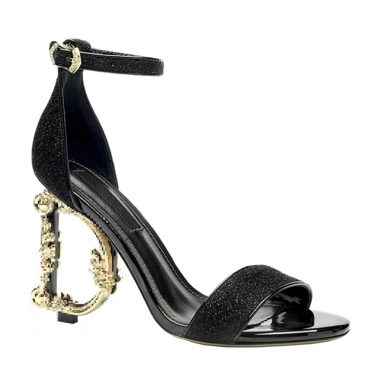 Сандалии с ремешком на щиколотке, летние туфли на массивном каблуке, открытый носок, высокий каблук, новый дизайн