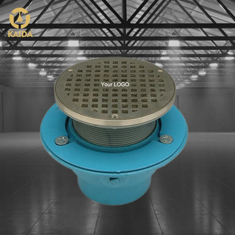 Kaida Zhejiang Metal Round Black Tile Insert Floor Drain, Invisible Anti Odor Square Brass Shower Floor Drains