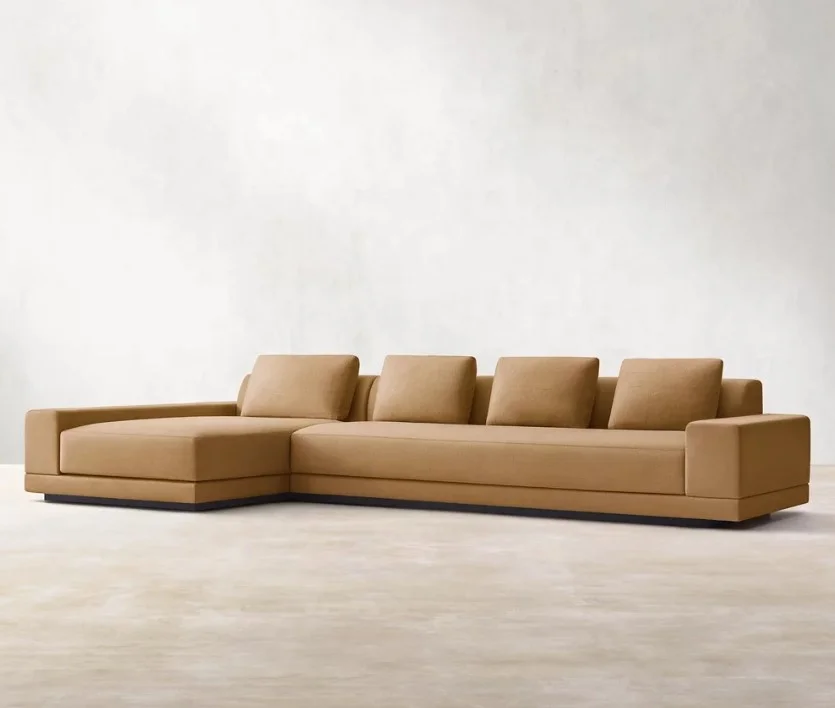 Italy Modern Style Luxury Villa Living Room Furniture Sofa Home Furniture High Quality l-Shape Modern Living Room Sofa Set