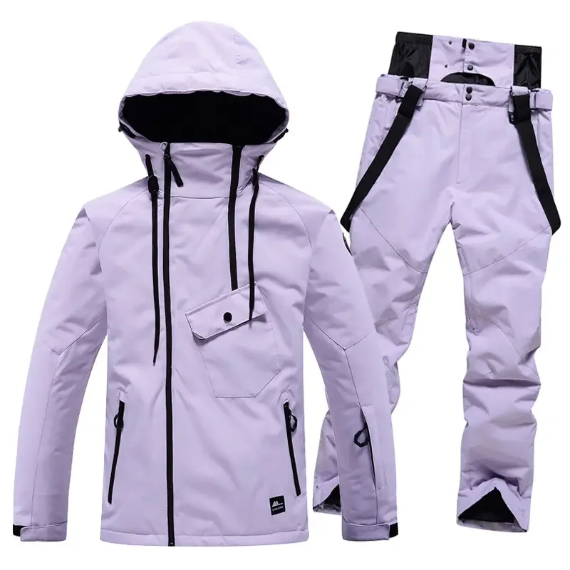 AQTQ Custom Unisex Winter Windproof Waterproof Winter Ski Jumpsuit Snowboard Wear Ski Suit