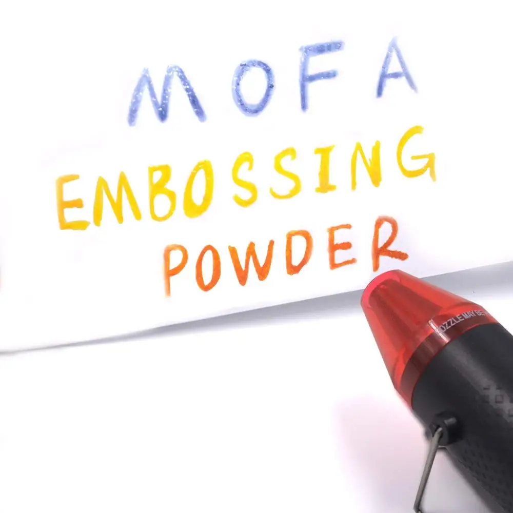 MOFA Best Selling Shrink Wrap Embossing Powder Starter Kit with Embossing Pen Hot Air Blower Mini Heat Gun