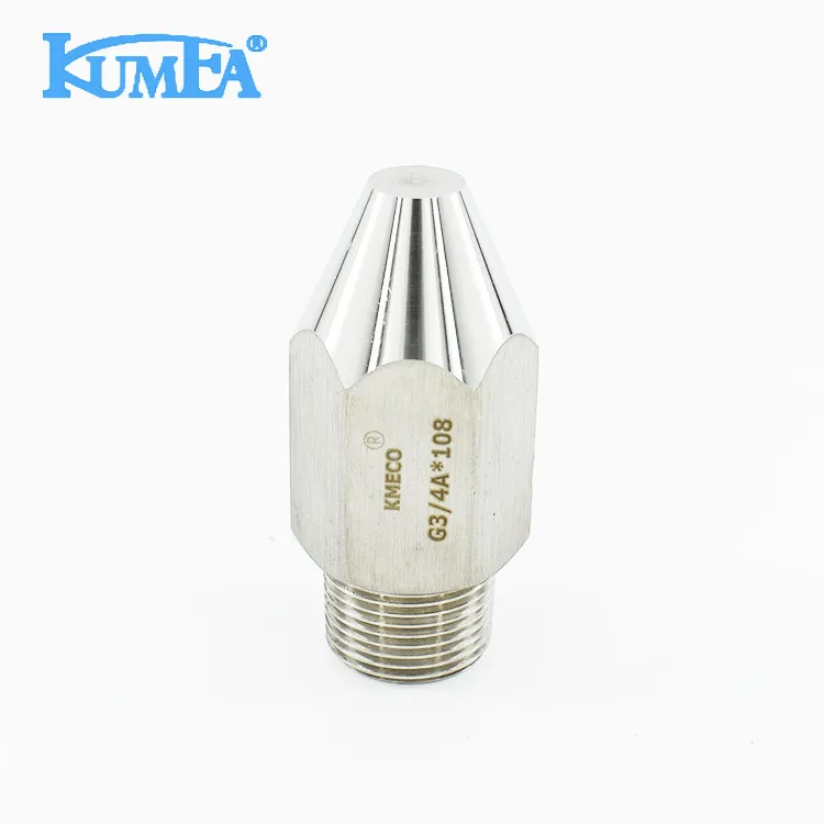 KUMEA Large size Stainless steel Water Washing Narrow Angle Spoon Deflector Jet Flat Fan Spray Nozzle