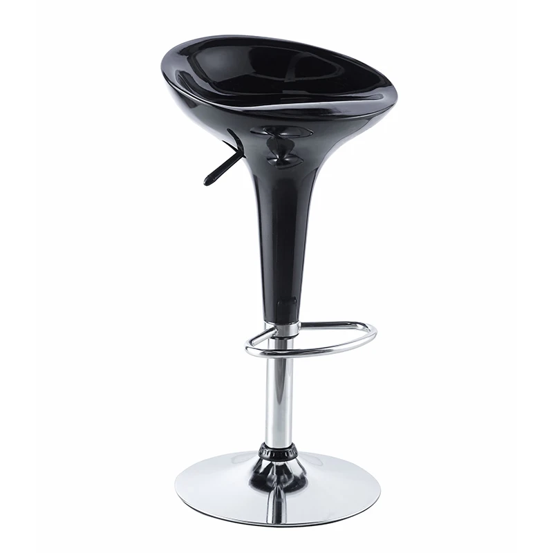Factory Cheapest Price Chromed Base ABS Seat Bar Chairs Swivel Adjustable Bar Stools With Gas Lift