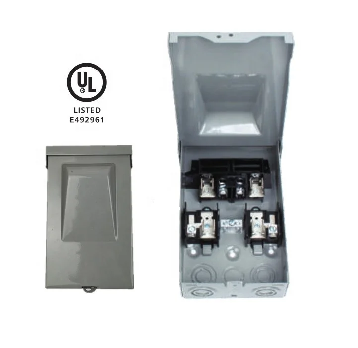 Professional Manufacture 60A Pull out Switch box Non-Fused Disconnect box Plastic Electronic Components Fused Disconnect box