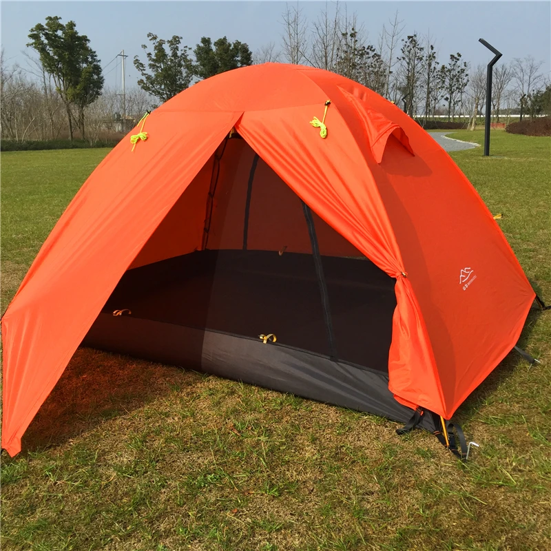 Outdoor Waterproof Pole Aluminum Tent Double Layers Dome Camping Tent Sunshade Tent