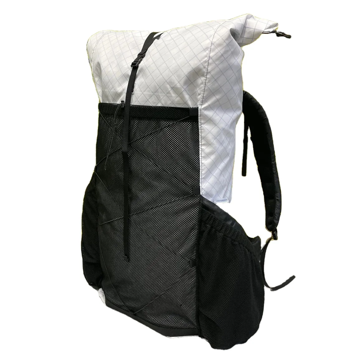 40-55L Roll Top Outdoor hiking camping mountain BACKPACK travel waterproof White eco friendly x-PAC Ultralight Backpack