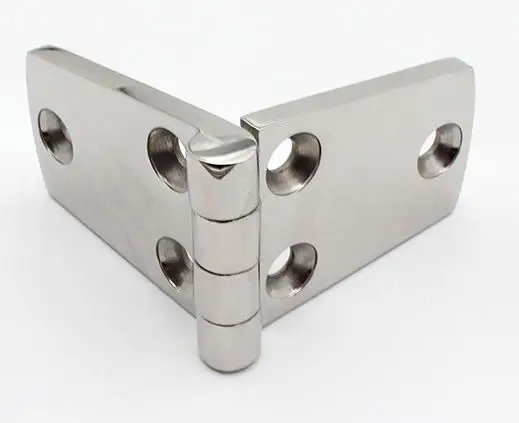 Deck Boat Seat Friction Butt Hatch Hinge 180 Degree Folding High Quality Polished 316 Stainless Steel Marine Boat Strap Hinges