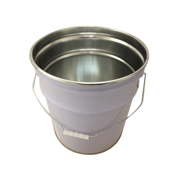 
18L square tin paint pails/drums with metal handle in low price for chemical packing 