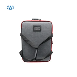 Customized hard non-woven fabric shell zipper luggage multi size travel trolley case 4 wheels portable  carry on suitcase