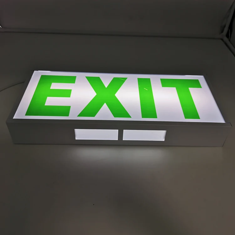 
Green white new design fashion creative indication led fire exit signs for safety 