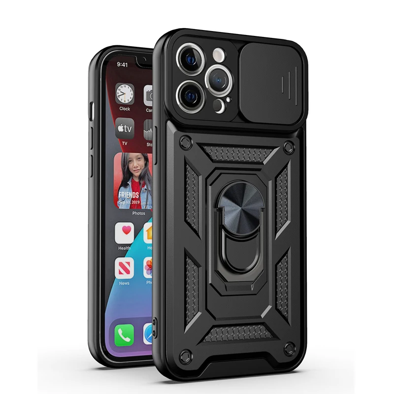 
 Guangdong Manufacturer Lens Slider Camera Protection Mobile Phone Bags Case for iPhone 12S / iPhone 13  