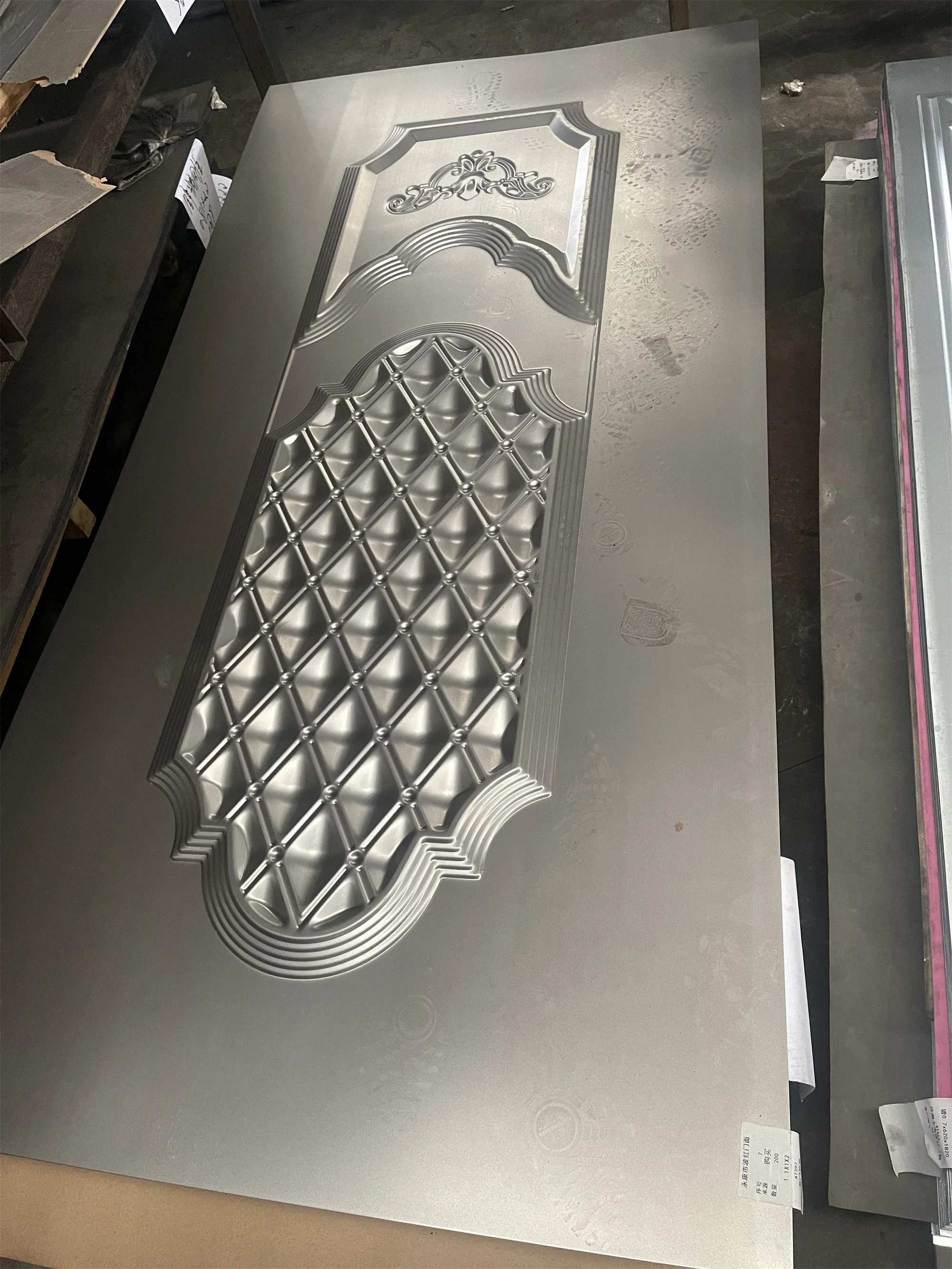 Factory Direct Wholesale Sheet Metal Doors for house,Panel Door Iron Sheet Emboss Door interior doors,steel front doors