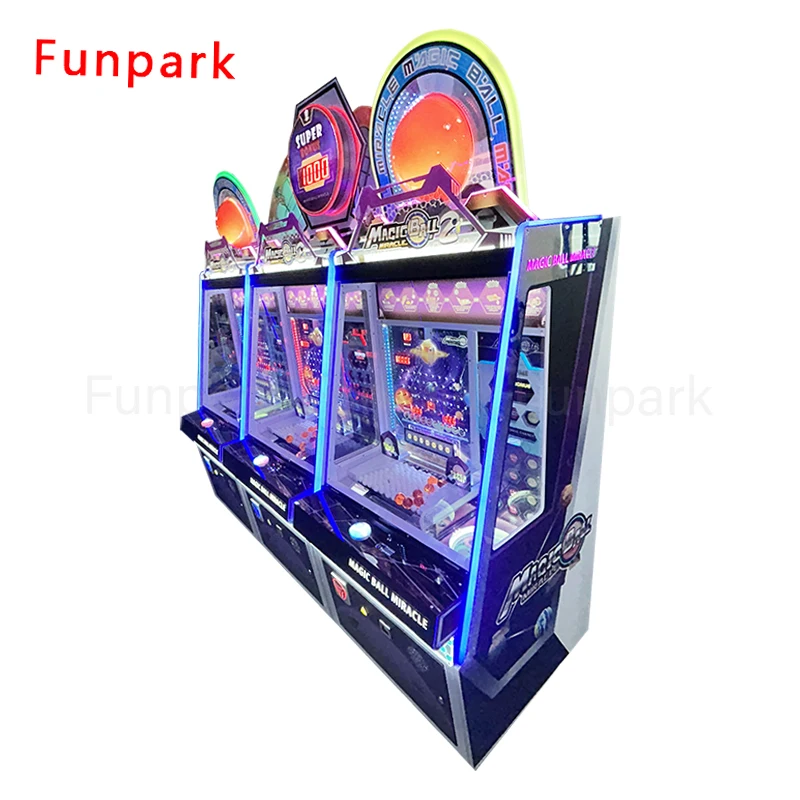 Funpark Hot Selling Magic Ball Miracle Arcade High Revenue Lottery Coin Operated Games Machine