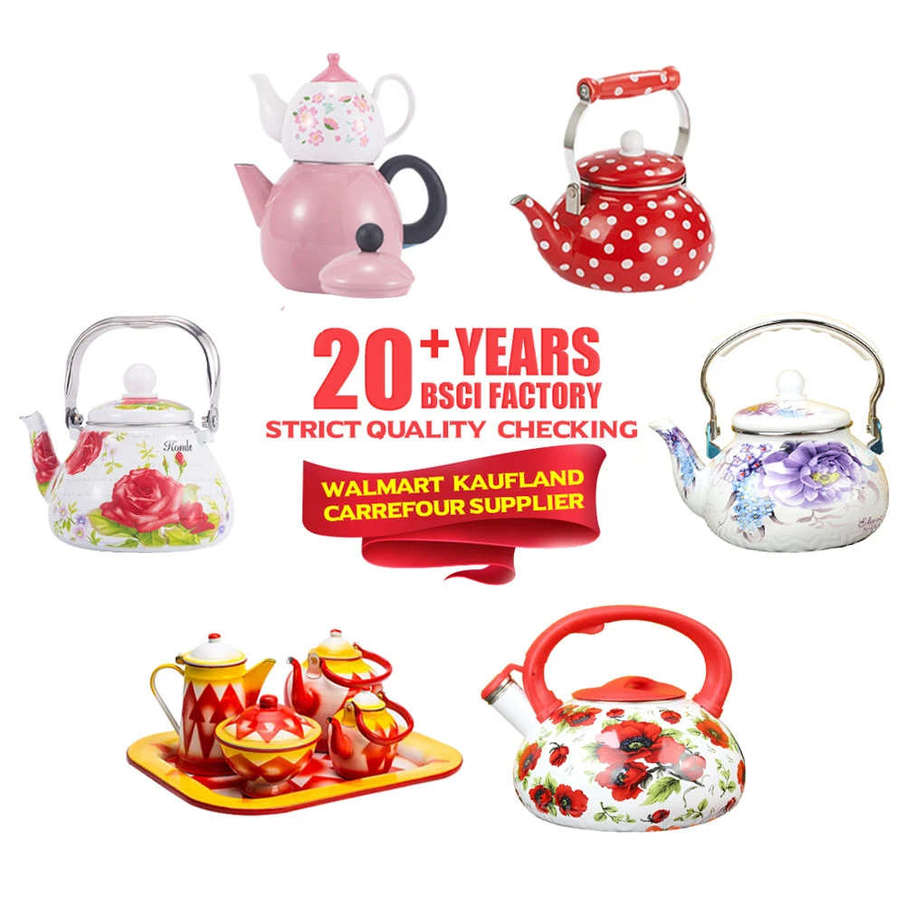 Hot Selling Tea Pot Enamel Kettle Personalized Enamel Coffee Pot