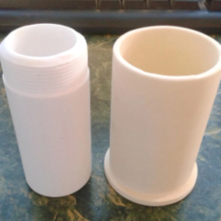 Flange 99% Alumina Ceramic Tube With Thread China Supplier