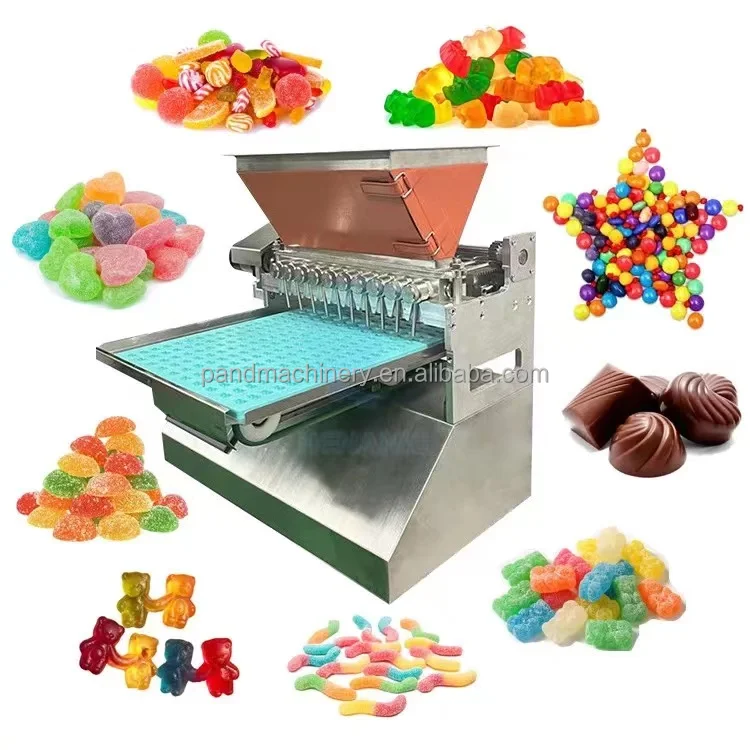 Semi automatic hard candy depositor/Multi shaped candy mold form make machine