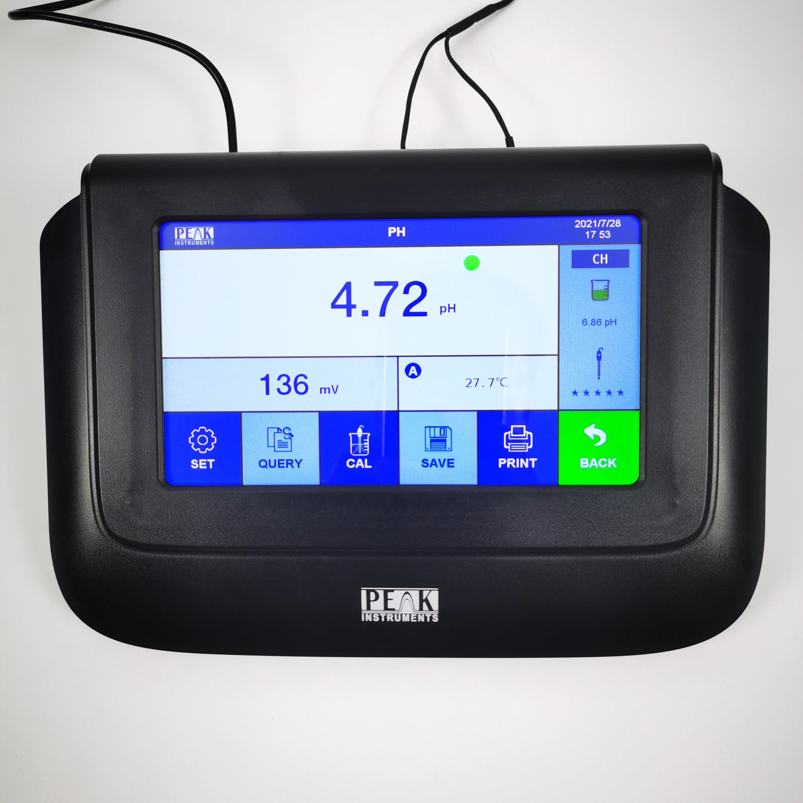 High Quality Portable Touch Screen Benchtop Laboratory Digital Water Ph Meter