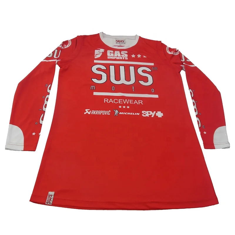Motorcross jersey custom made in top quality and fast turnaround