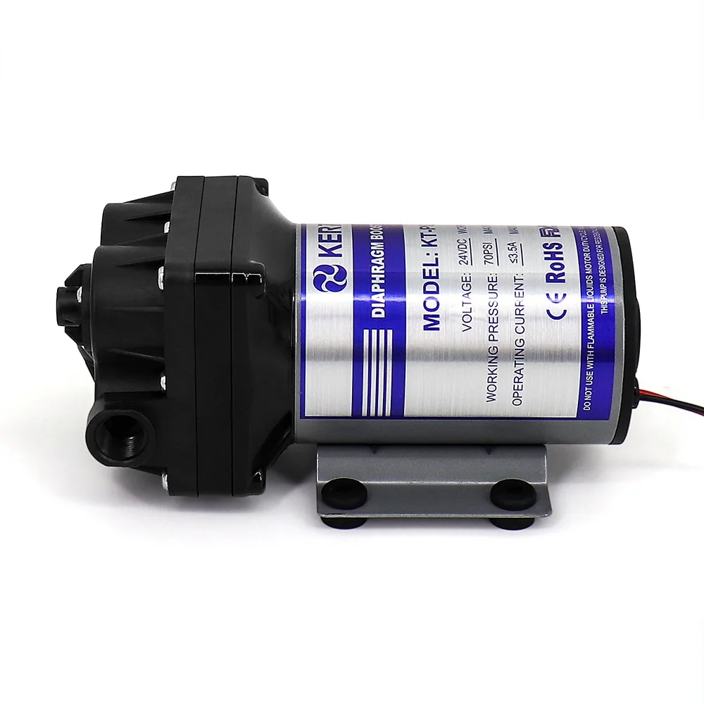 Hikins Factory OEM 800GPD 24V DC Reverse Osmosis RO Diaphragm Booster Pump For Water Purifier